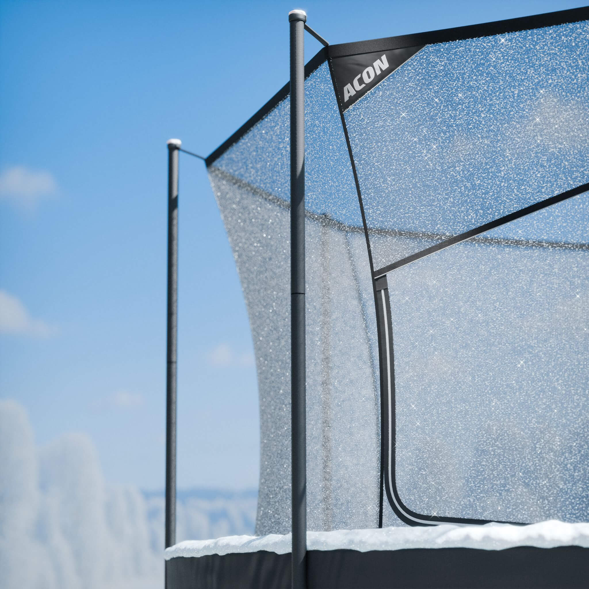 ACON Air 15ft Round Trampoline with Safety Net and Ladder - Image 6