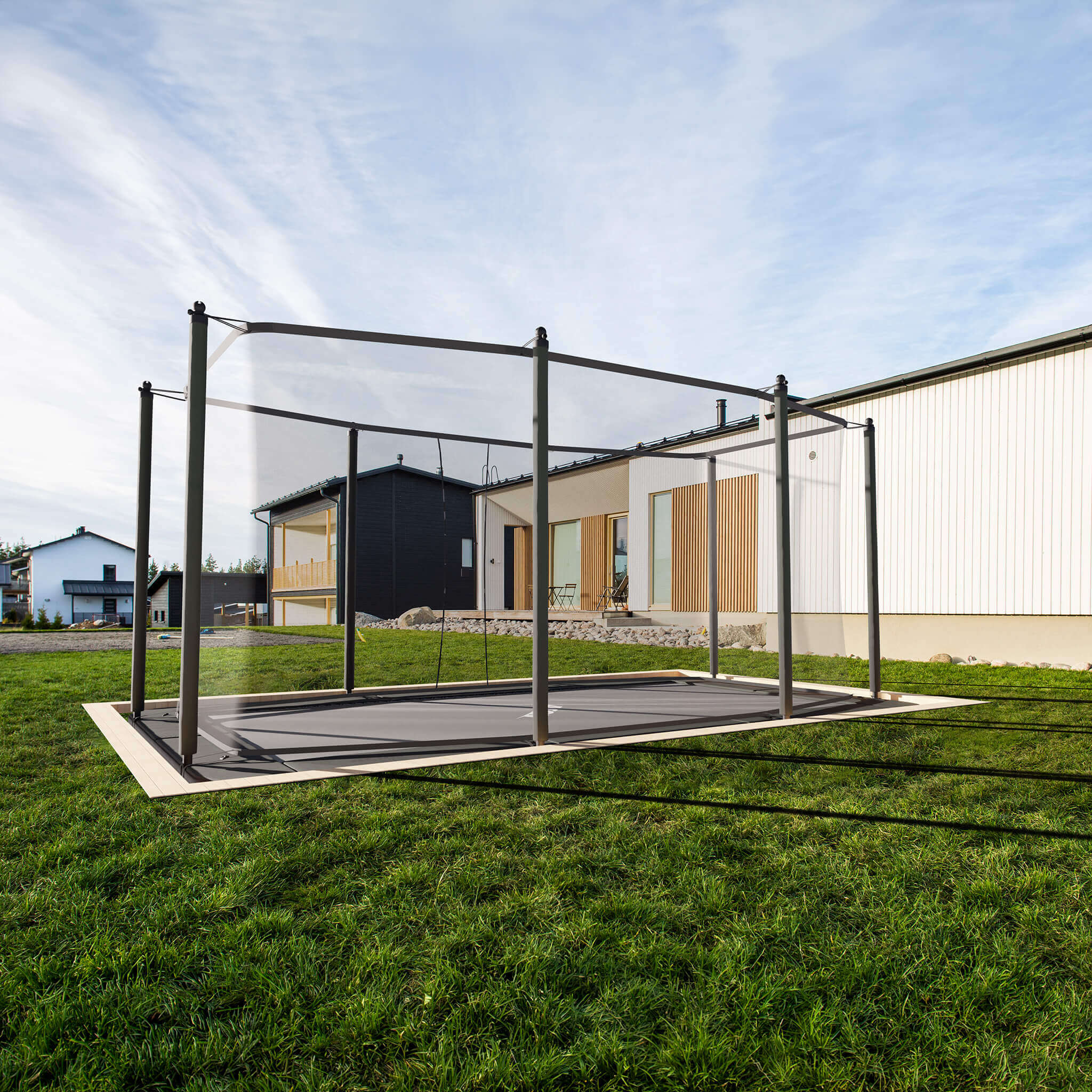 ACON 16 HD PRO Rectangular Trampoline with Net and Ladder - Image 5