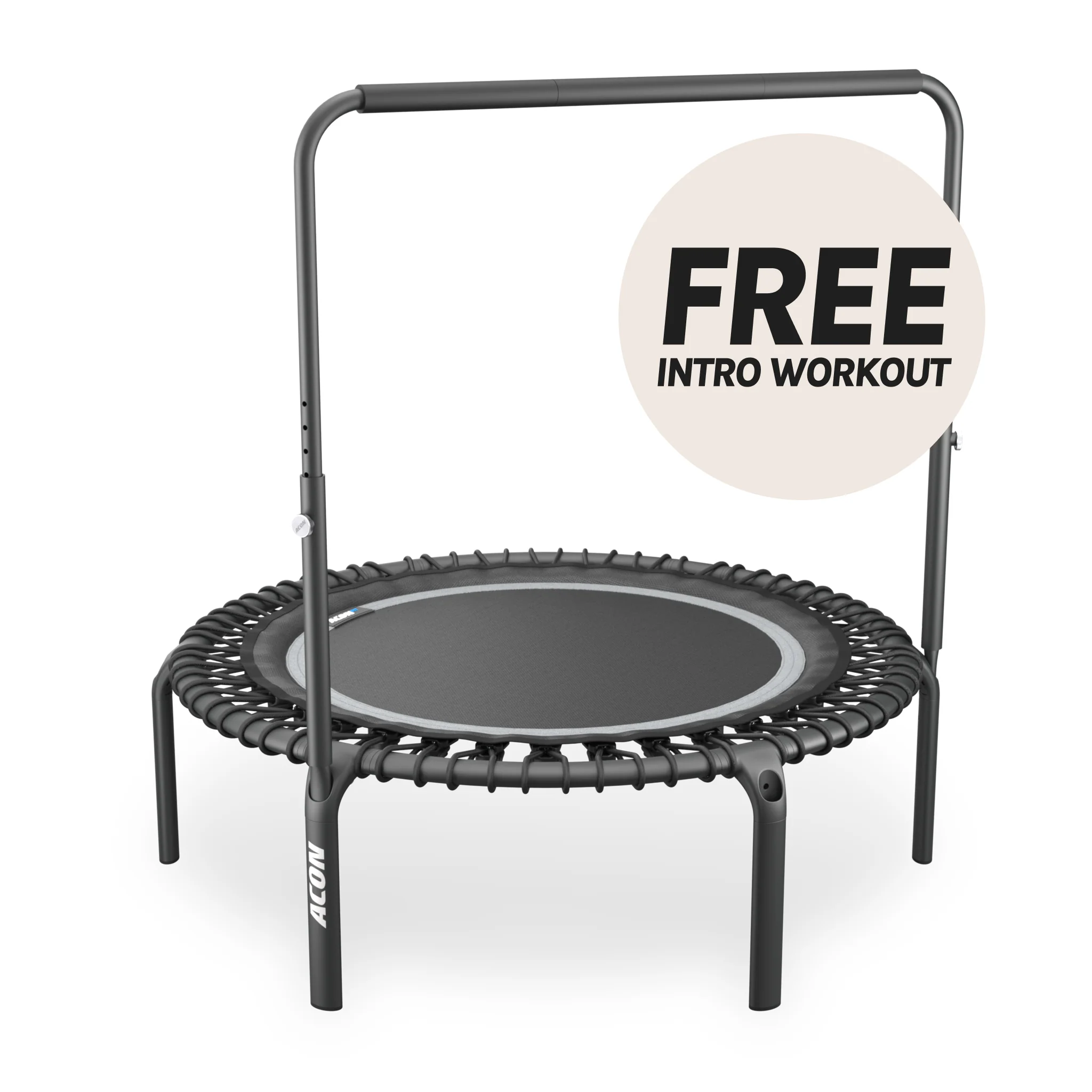 ACON Fit 44in Round Rebounder Fitness Trampoline with Balance Handlebar - Image 6