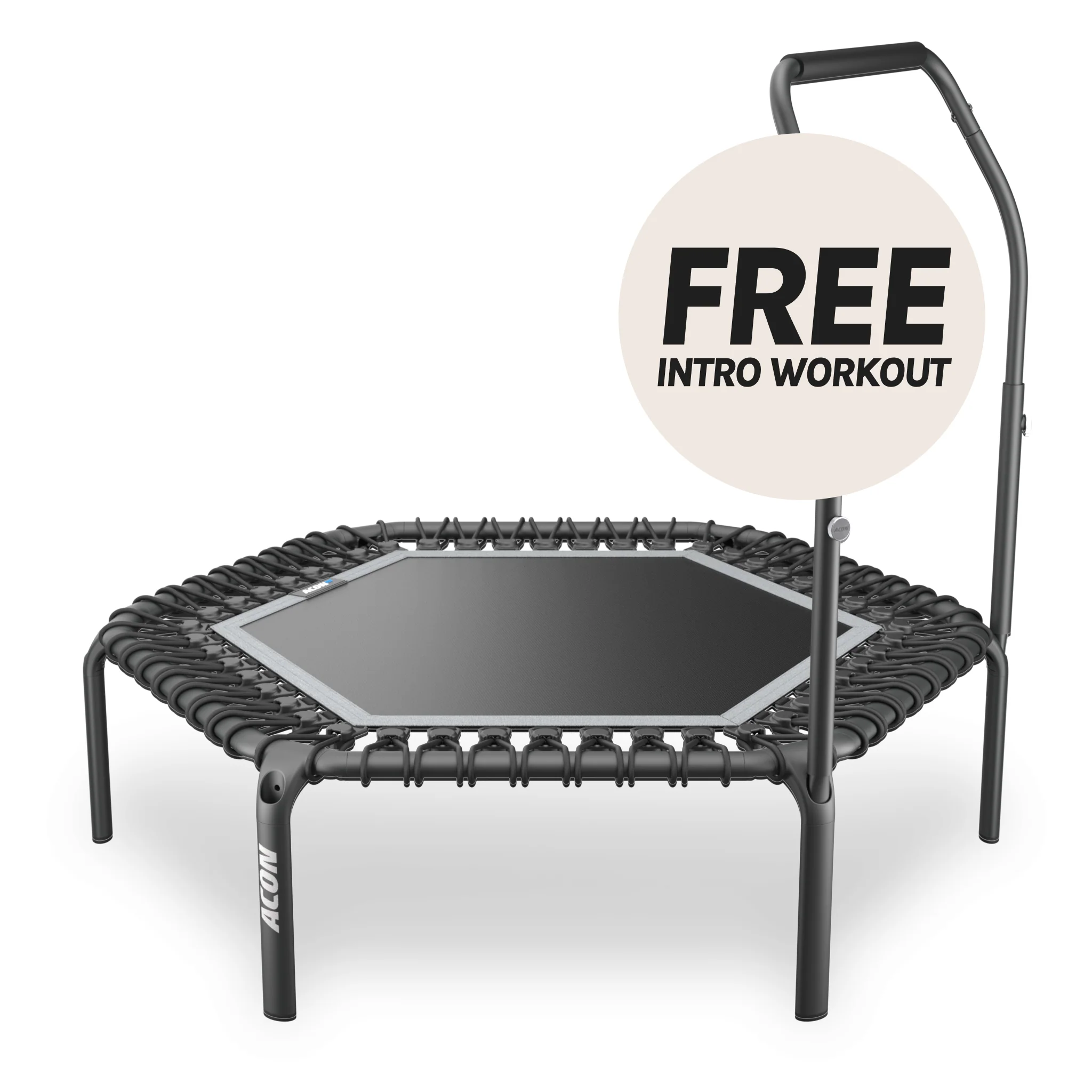 ACON Fit 55in Hexagon Rebounder Fitness Trampoline with Active Handlebar - Image 5