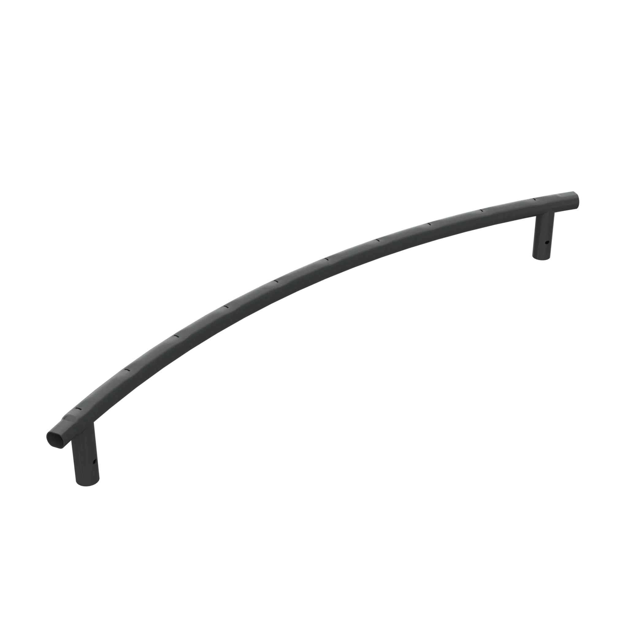 Top rail with leg sockets for ACON Air Trampoline