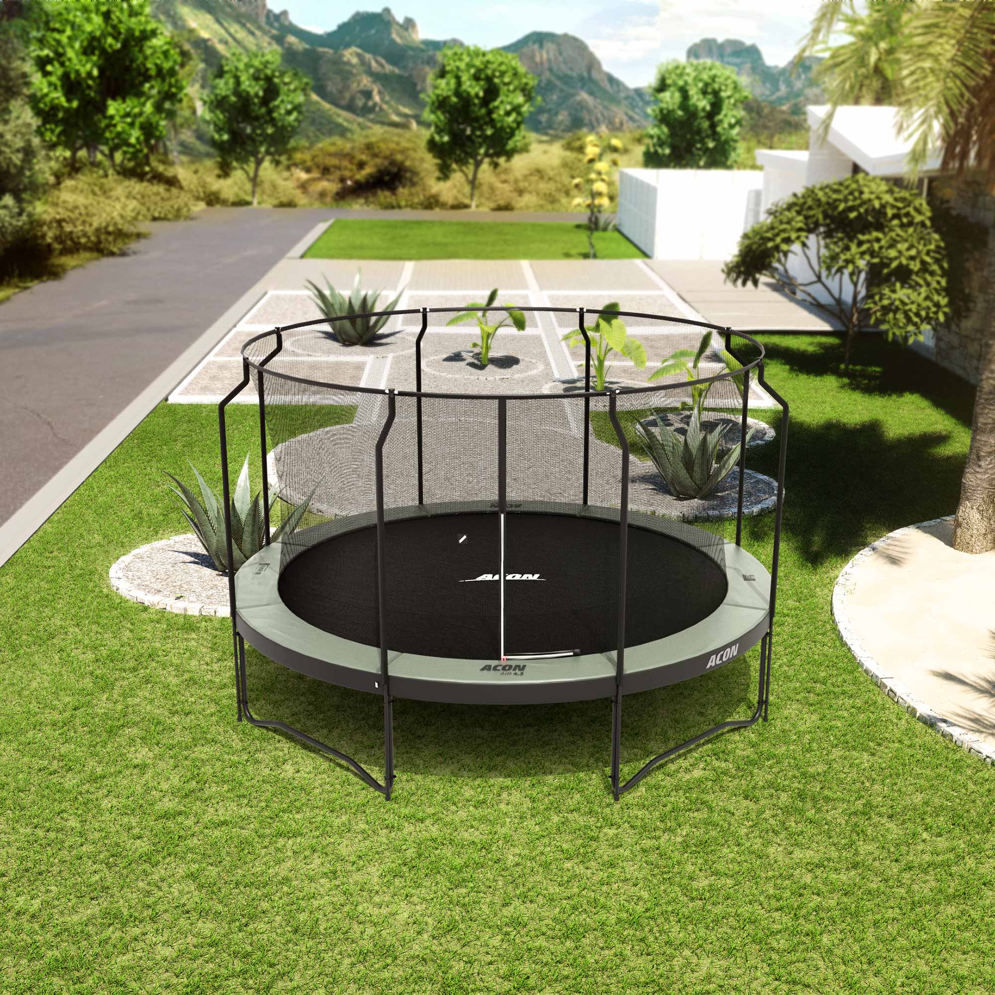 ACON Air 14ft Round Trampoline with Premium Net and Ladder - Image 3
