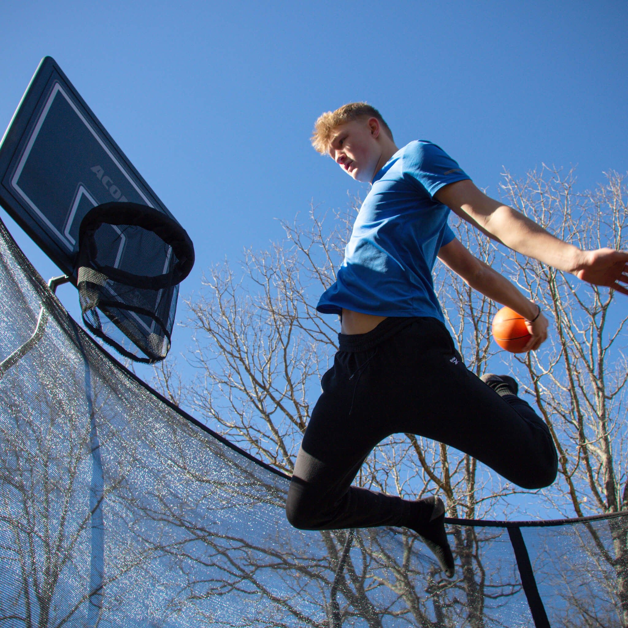 ACON Air 14ft Black Round Trampoline with Premium Net and Ladder - Image 3