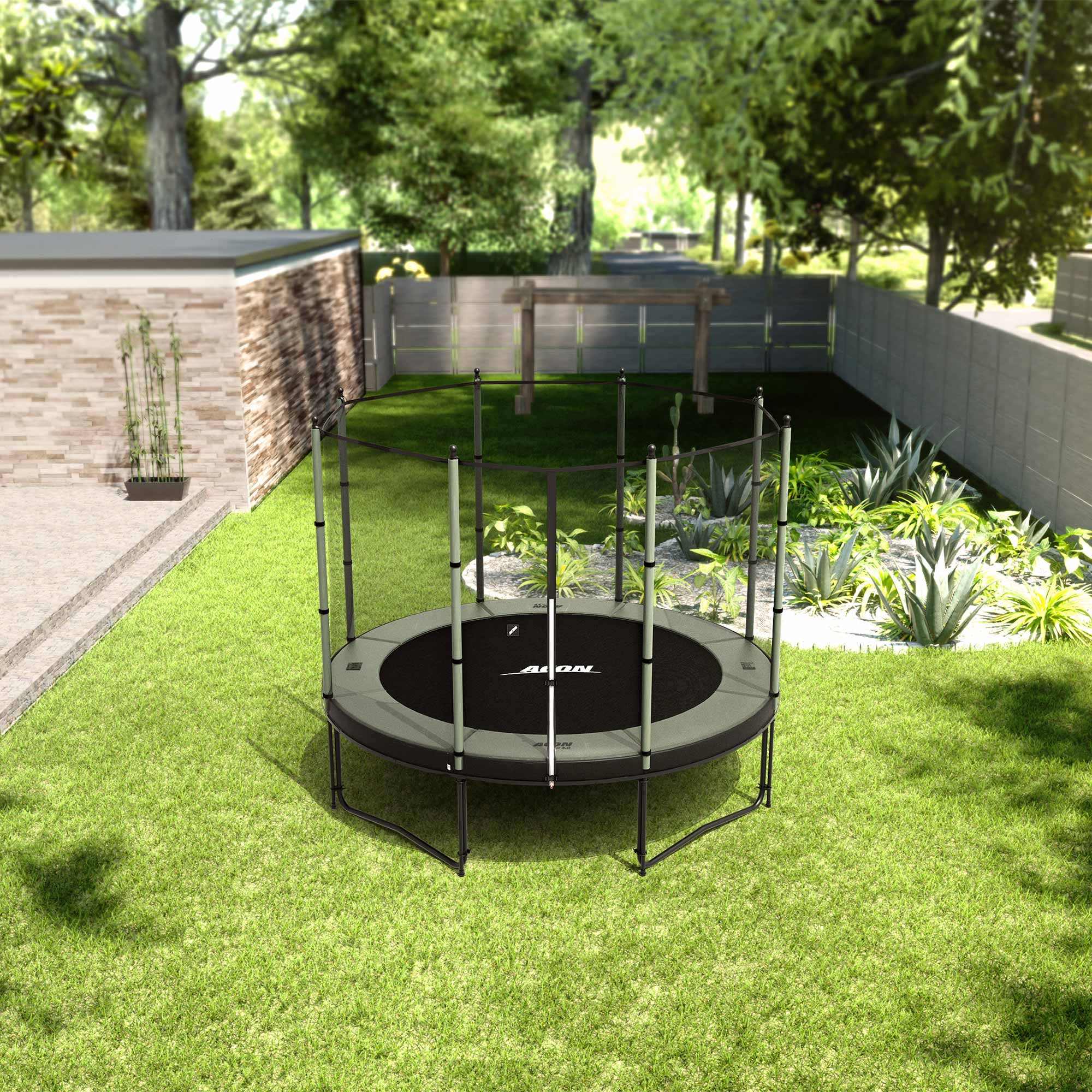 ACON Air 10ft Round Trampoline with Standard Net and Ladder - Image 3