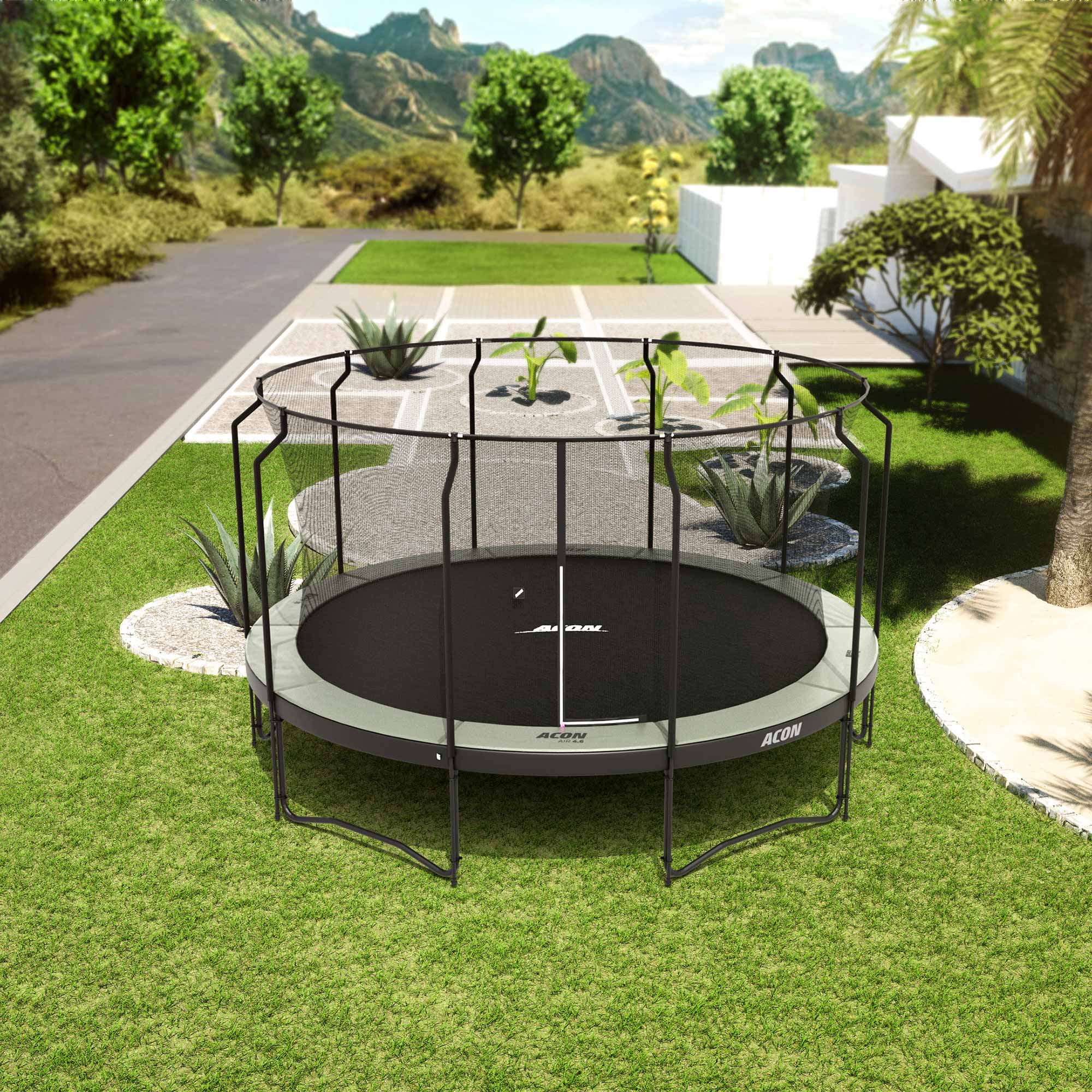 ACON Air 15ft Round Trampoline with Premium Net and Ladder - Image 3